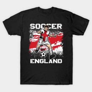 England Futbol Soccer T-Shirt